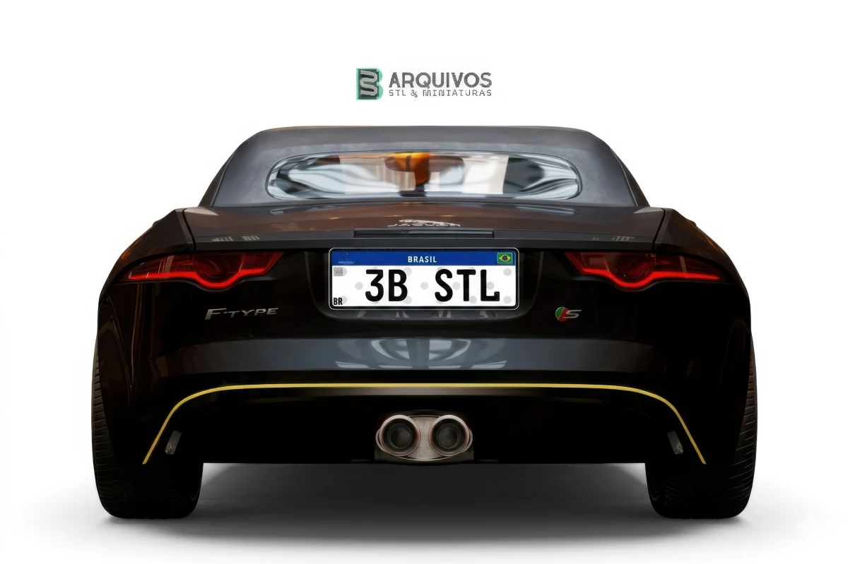 Modelo 3D STL - Jaguar F TYPE Convertable 2015 — foto 5
